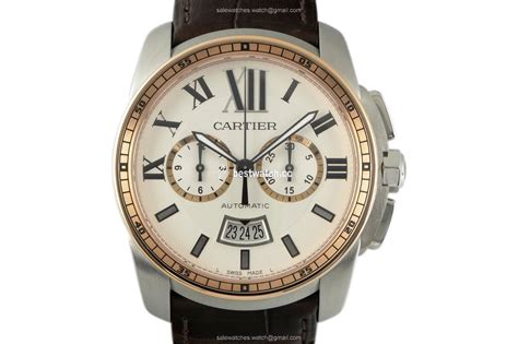 cartier calibre chronograph replica|cartier chronograph watch price.